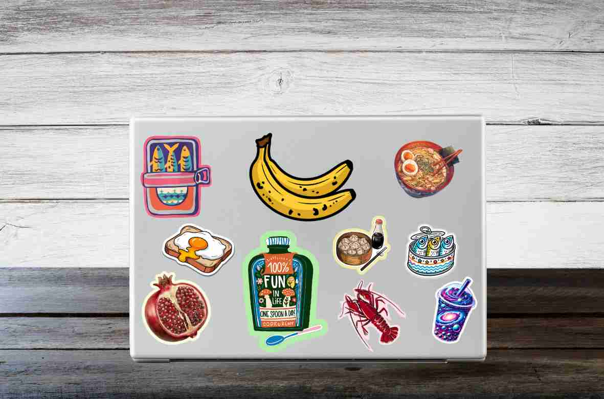 Cute Fun in life Sticker, Waterproof Glossy Sticker, Vinyl Sticker, Laptop Phone Notebook Mug Sticker -- Everyday a spoon