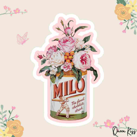 Cute Milo blossom Sticker, Waterproof Glossy Sticker, Vinyl Sticker, Laptop Phone Notebook Mug Sticker -- Daily Energy