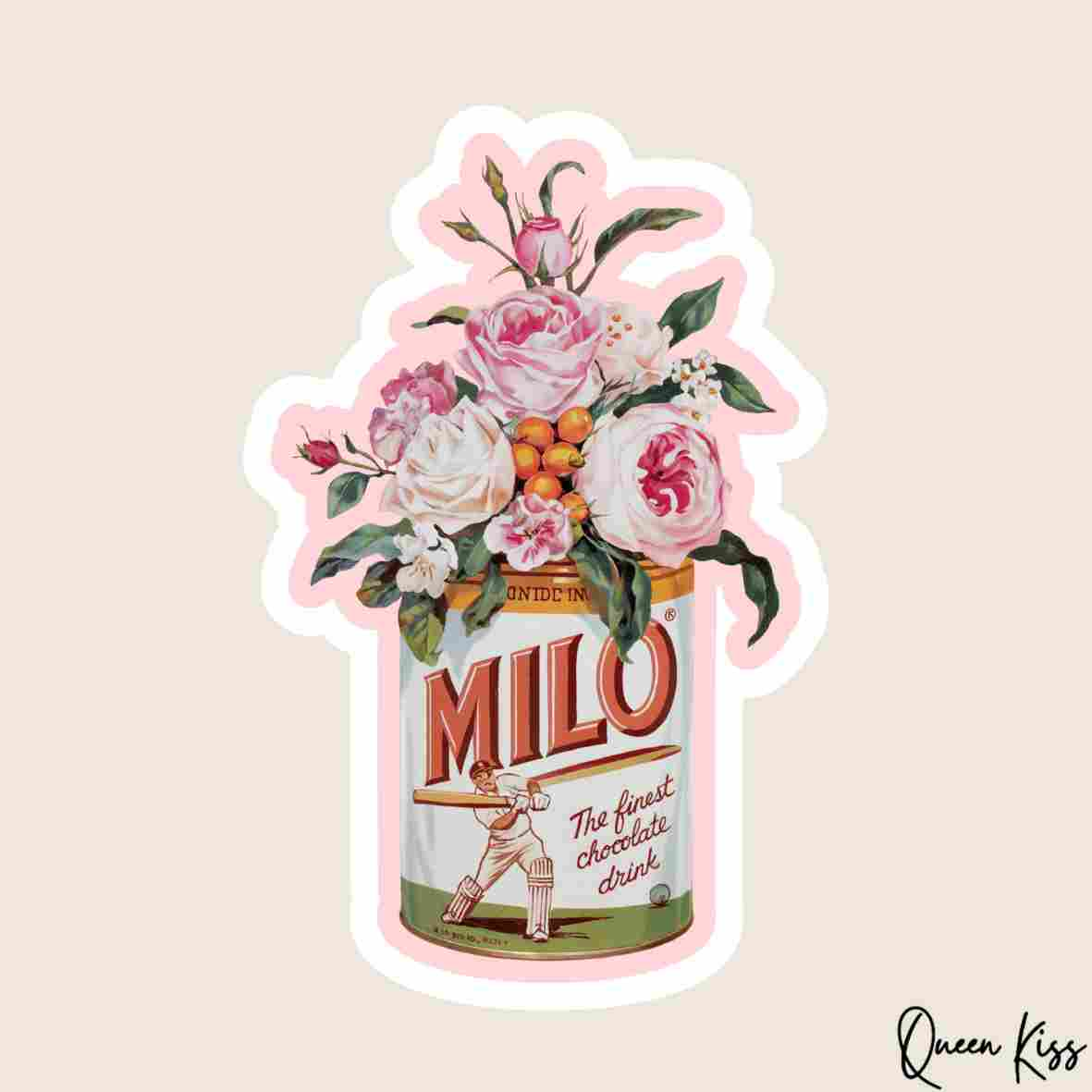 Cute Milo blossom Sticker, Waterproof Glossy Sticker, Vinyl Sticker, Laptop Phone Notebook Mug Sticker -- Daily Energy