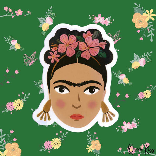 Cute Frida Kahlo Sticker, Waterproof Glossy Sticker, Vinyl Sticker, Laptop Phone Notebook Mug Sticker -- Nothing is absolute