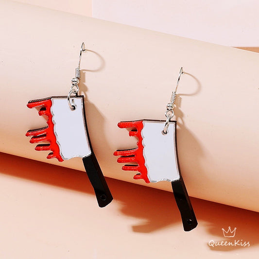 Cute Light Trendy Quirky Shining Knife Earrings - True Love!!