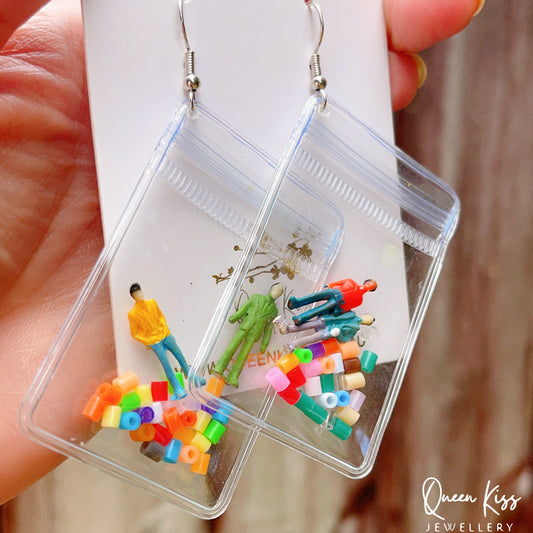 Little People and Bubbles Earrings