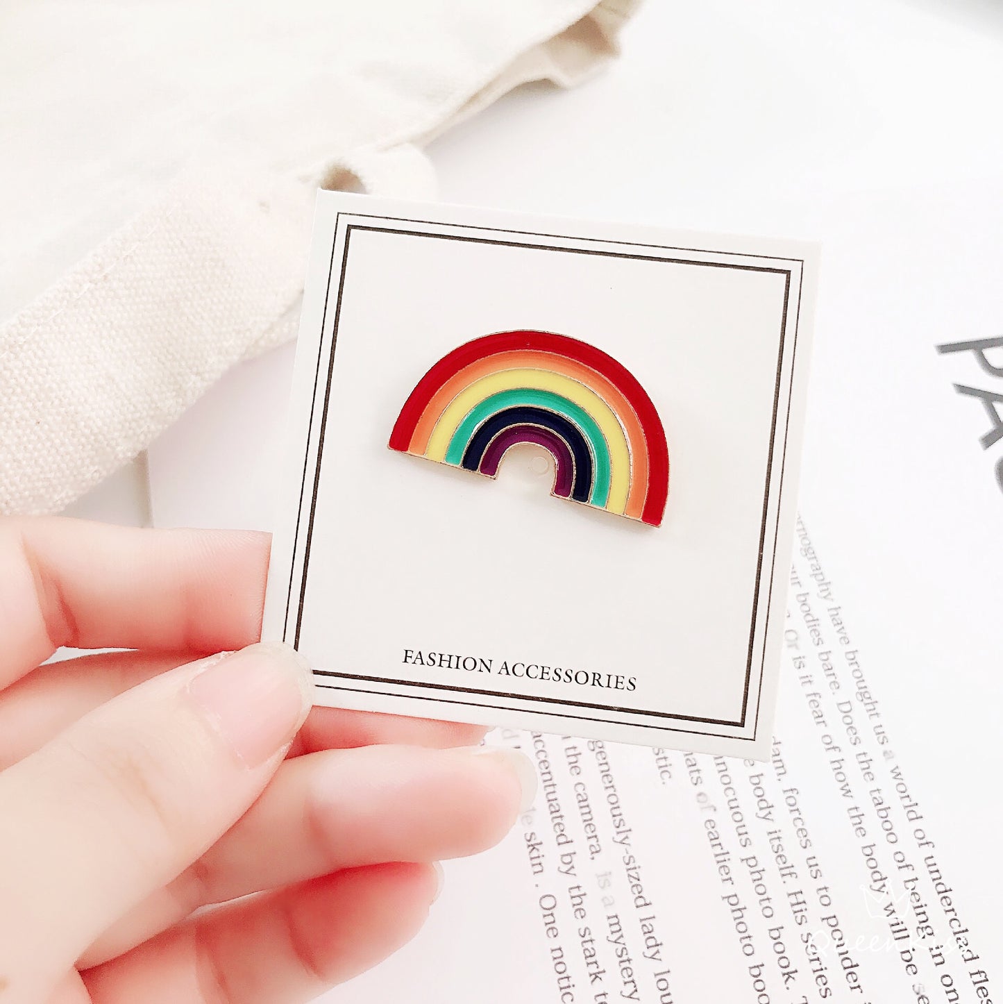 Rainbow Brooches Newtown Icon Gift for Her, Mother, Kid, Sister, Good Friends