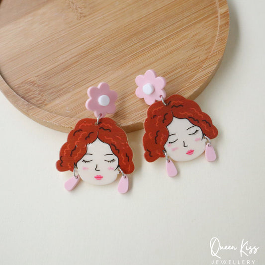 Cute Light Trendy Adorable Acrylic Artist Earrings - Newtown Style!!