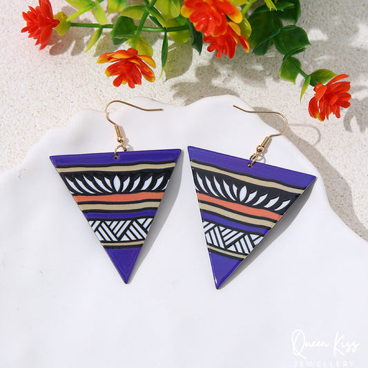 Mysterious Triangle Totem Earrings - Infinite Love!!