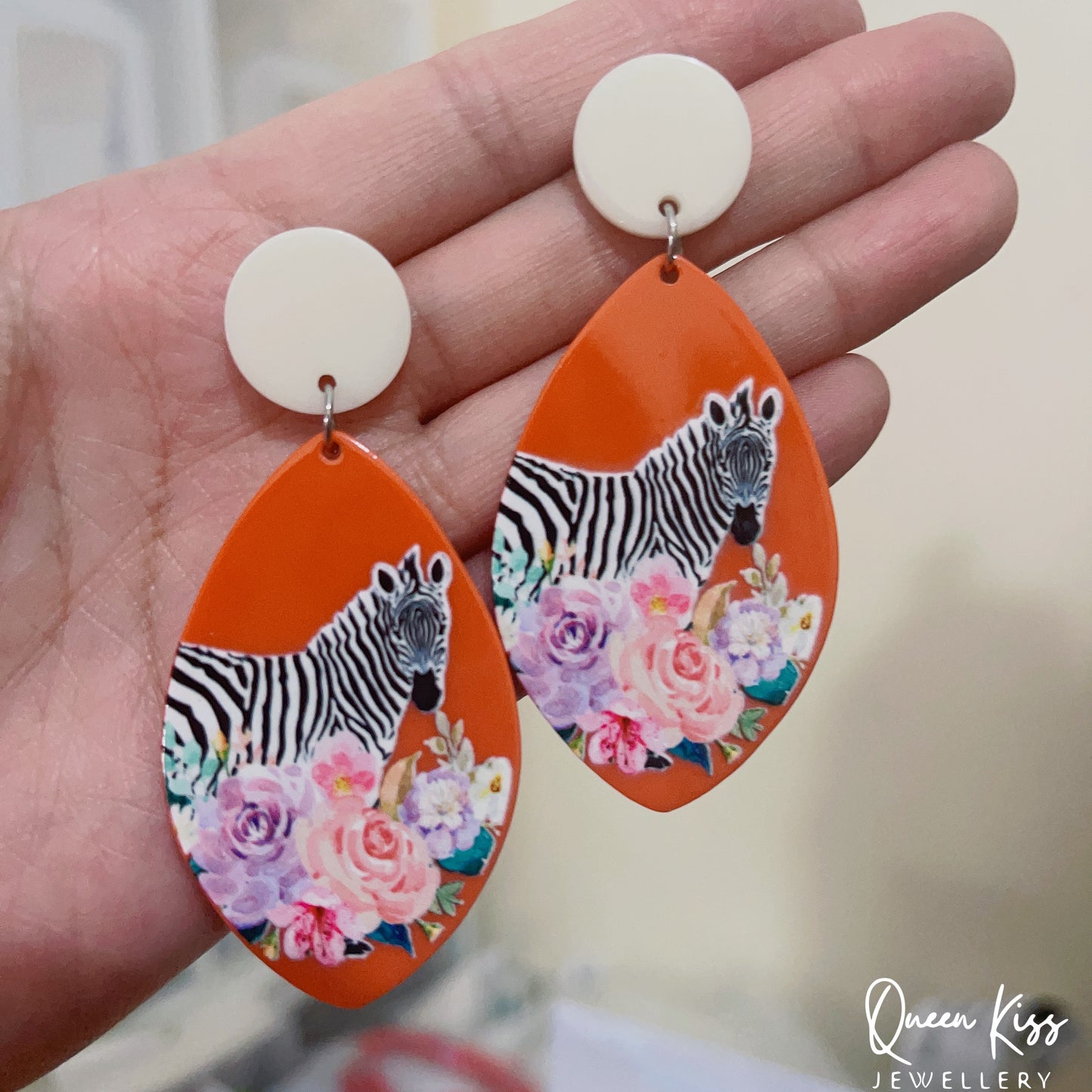 Super Light Acrylic Cute Zebra Animal Style Earrings - Miss Sunset!!