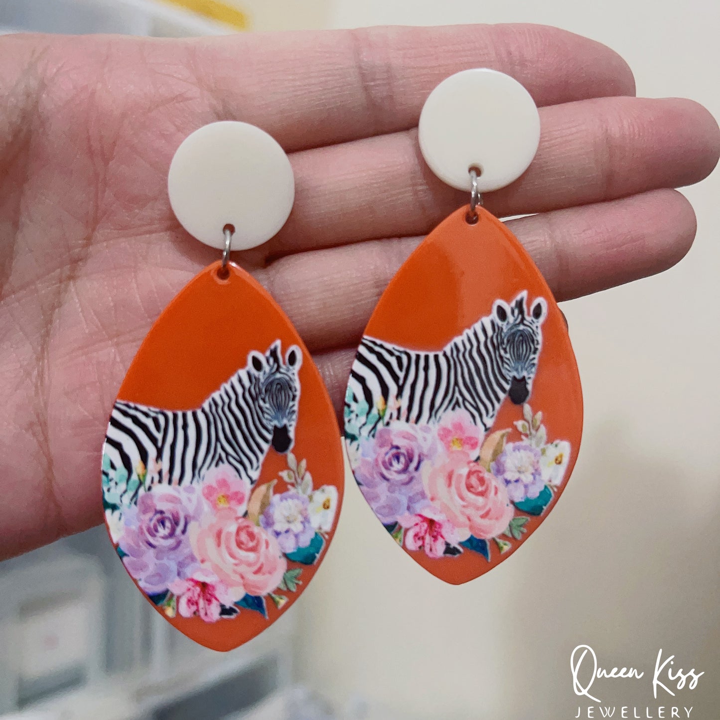 Super Light Acrylic Cute Zebra Animal Style Earrings - Miss Sunset!!