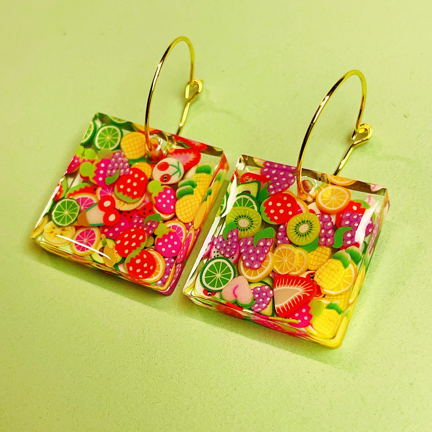 Fruits Party Fruits People Lovely Dating Gathering Party Earrings Gift for Her Him - Fruits Markets