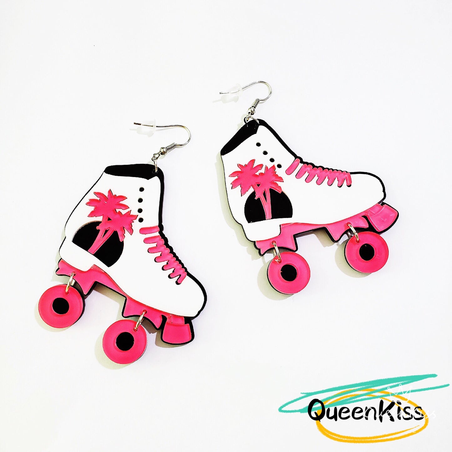 Cute Light Trendy Sexy Pinky Roller Shoes Coconut Party Earrings - Call me Sexy!!