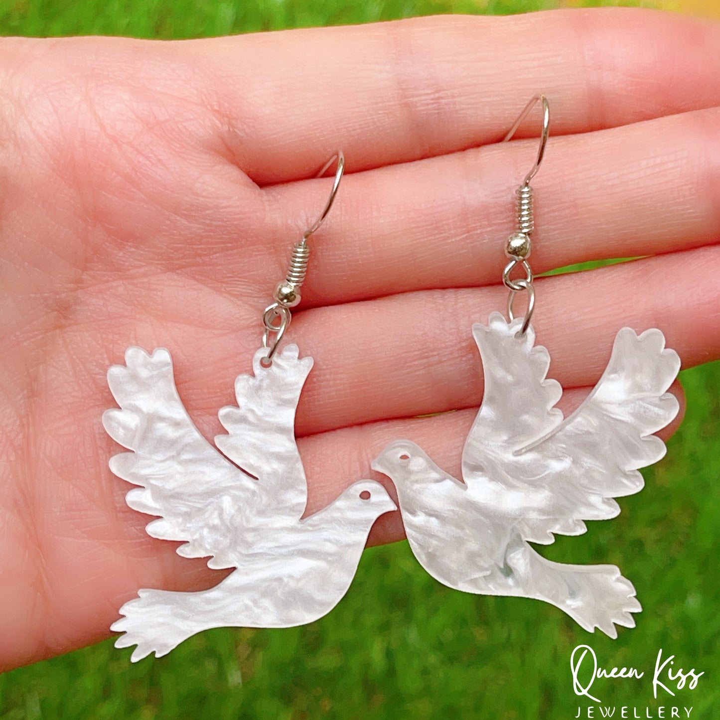 Super Light Acrylic Cute Sea Bird Earrings - Love Peace!!