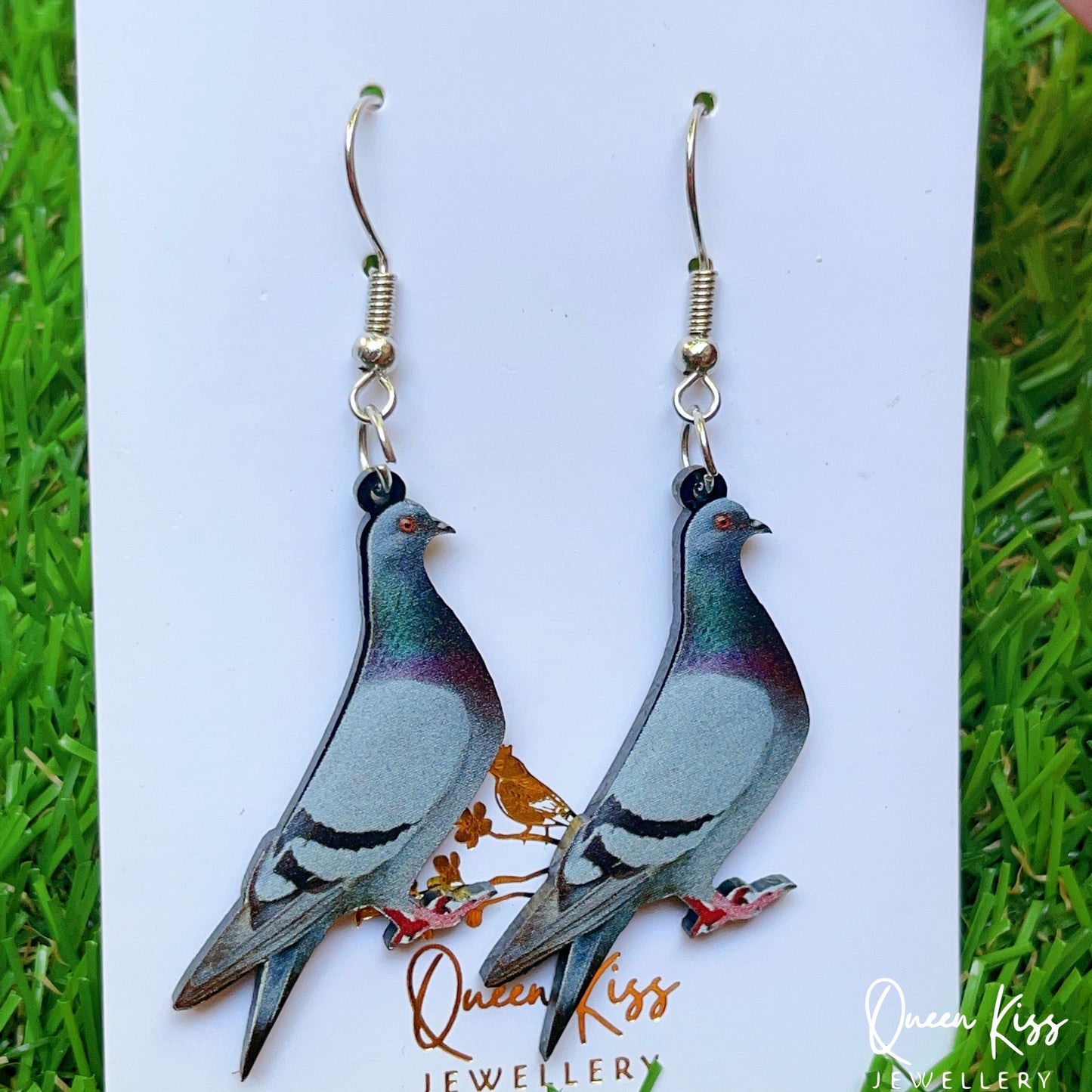 Super Light Acrylic Cute Pigeon Earrings - Love Peace!!