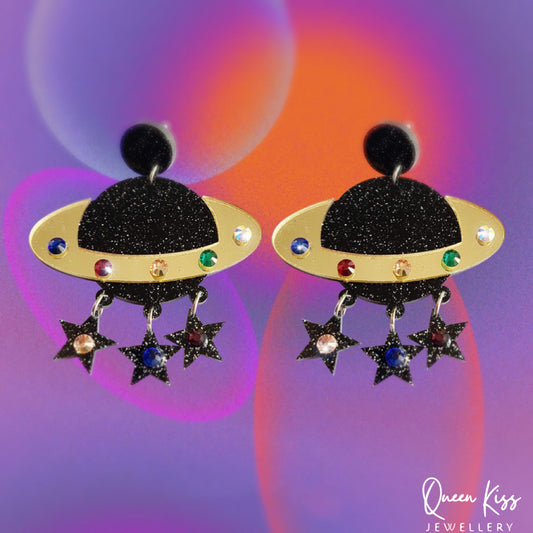 Cute Light Trendy Quirky Universe Earrings - Infinity!!