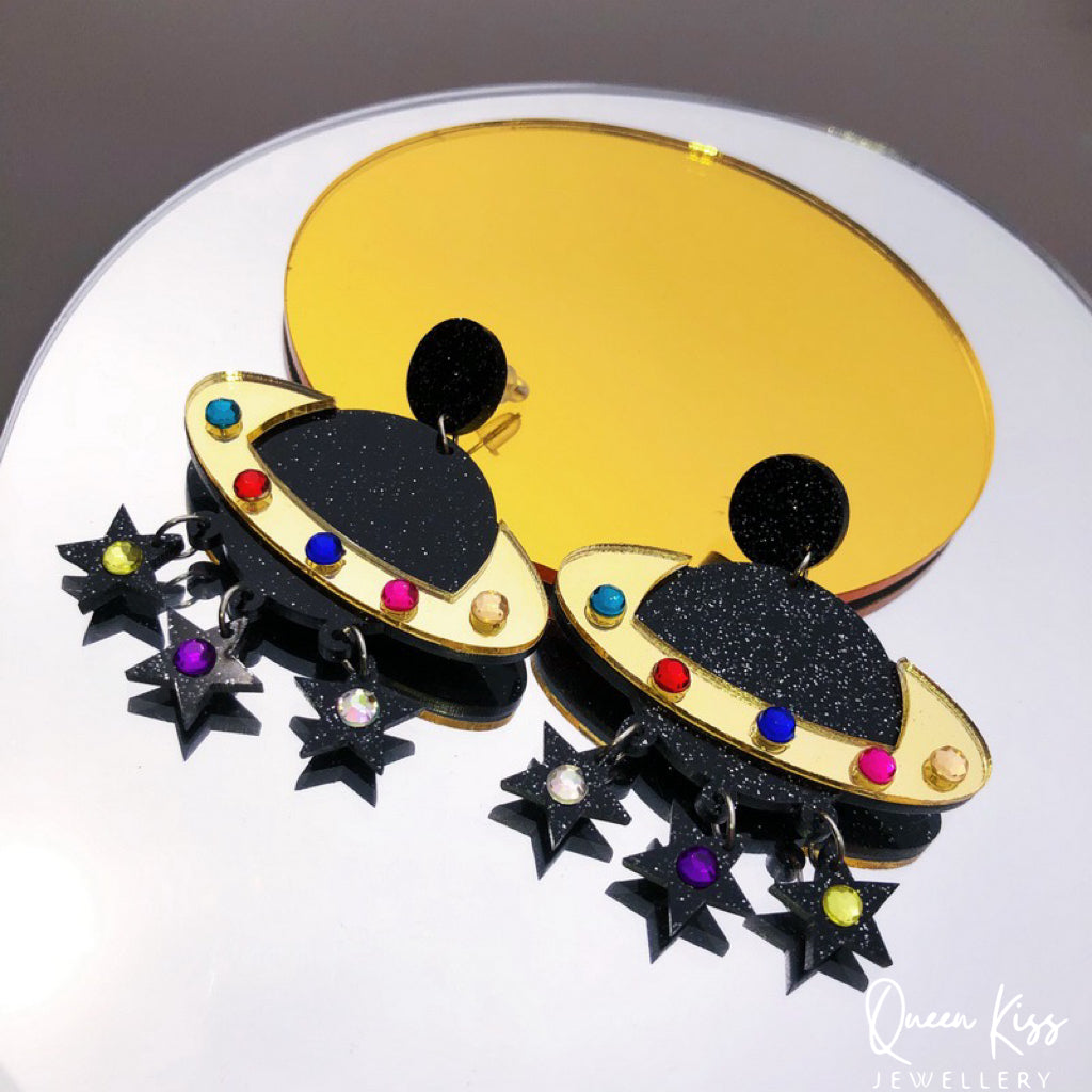 Cute Light Trendy Quirky Universe Earrings - Infinity!!