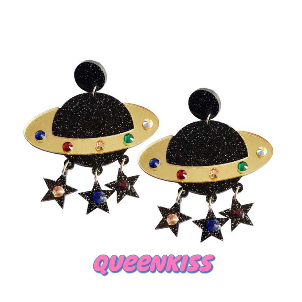 Cute Light Trendy Quirky Universe Earrings - Infinity!!