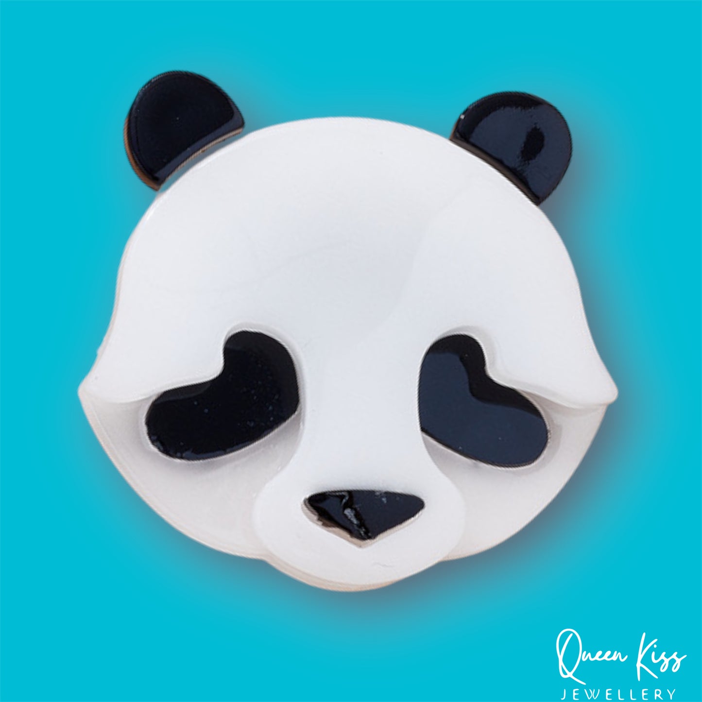 Cute Adorable Good Quality Acrylic Panda Brooches Artist Gift for Her, Mother, Kid, Sister, Good Friends