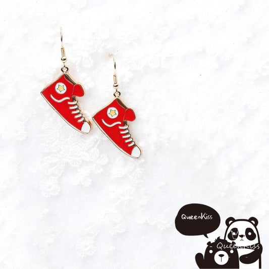 Cute Adorable Sport Red Shoes Earrings -- I need you!!