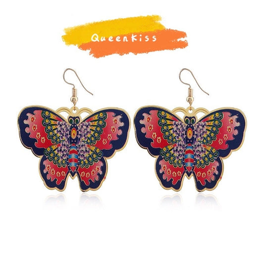 Cute Butterfly Copper Plated Rosegold Earring -- Beauty in You!!