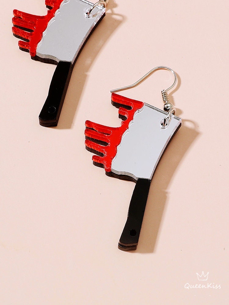 Cute Light Trendy Quirky Shining Knife Earrings - True Love!!